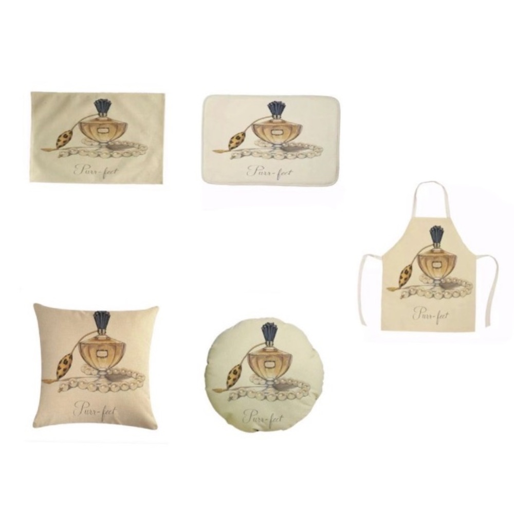 SET OF 5 PIECES. Cheetah perfume design.NWT
